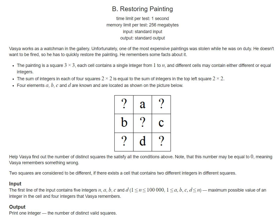 Codeforces R353 (Div. 2) B - Restoring Painting. 思维 枚举 化繁为简 - AcWing